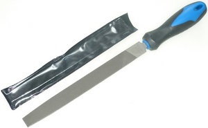 Напильник с пласт ручкой плоский № 8 200мм /12/240