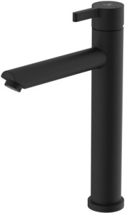 РАКОВИНА  Diadonna  D236-13BL ø35, п/гайку, высокий корпус, черный, (подводка 50см - 2 шт.) нерж. сталь