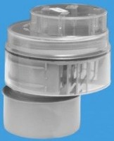 Клапан вентиляционный MRAA1-CLEAR со смещением, манжетой и прозр. крышкой, вых 110мм Mc'Alpine