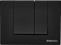 Кнопка BERGES для инсталляции NOVUM S5 Soft Touch черная 040045